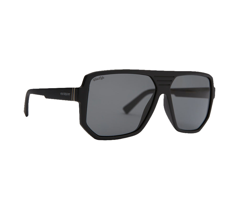 Von Zipper Roller Polarized Sunglasses BlkSatin VinGrey