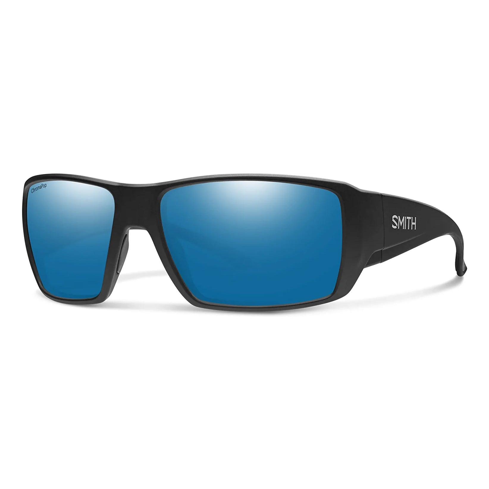 Smith Guides Choice XL Polarized Sunglasses MatteBlack CPGlassBlueMirror