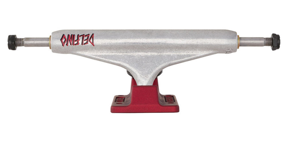 Independent Stage 11 Hollow Delfino Skateboard Trucks Sil/Red 144