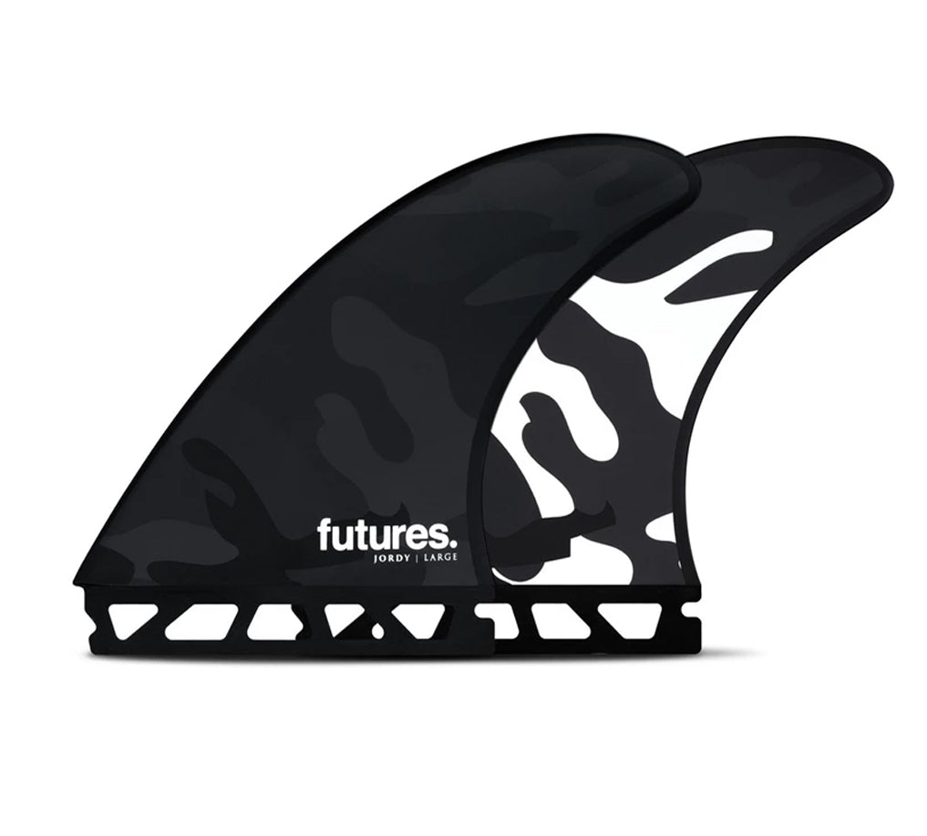 Futures Fins Jordy Honeycomb Thruster Set Black-White Camo L
