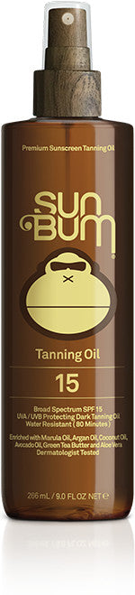 Sun Bum SPF 15 Tanning Oil.