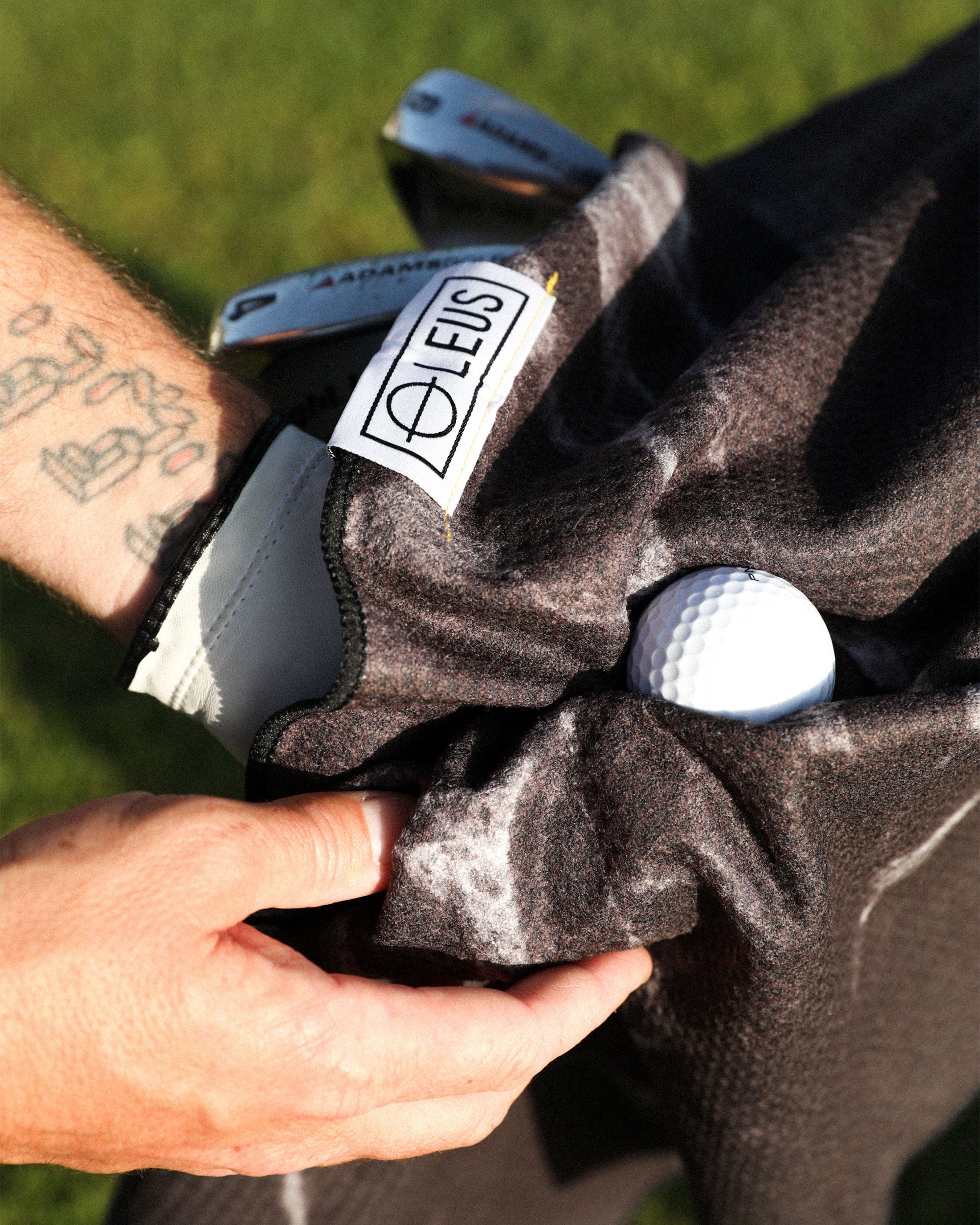Black Marble Golf ECO Towel.