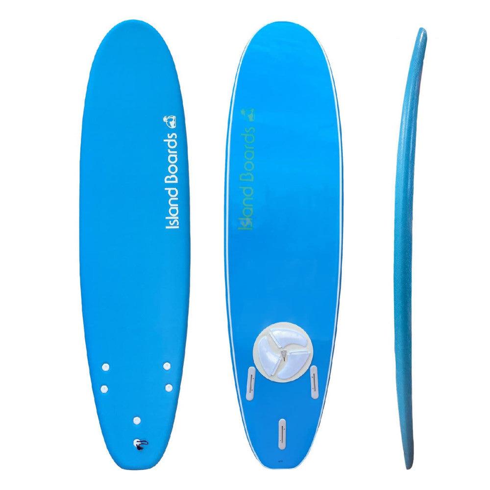 Island Water Sports Mini Surfboard Azure Blue 58in
