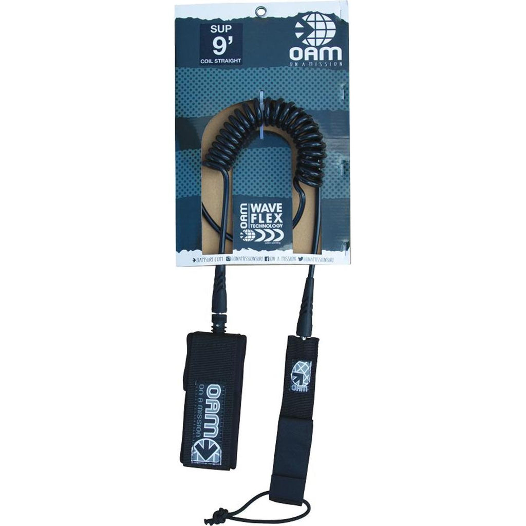 9' Straight Coil SUP Leash.