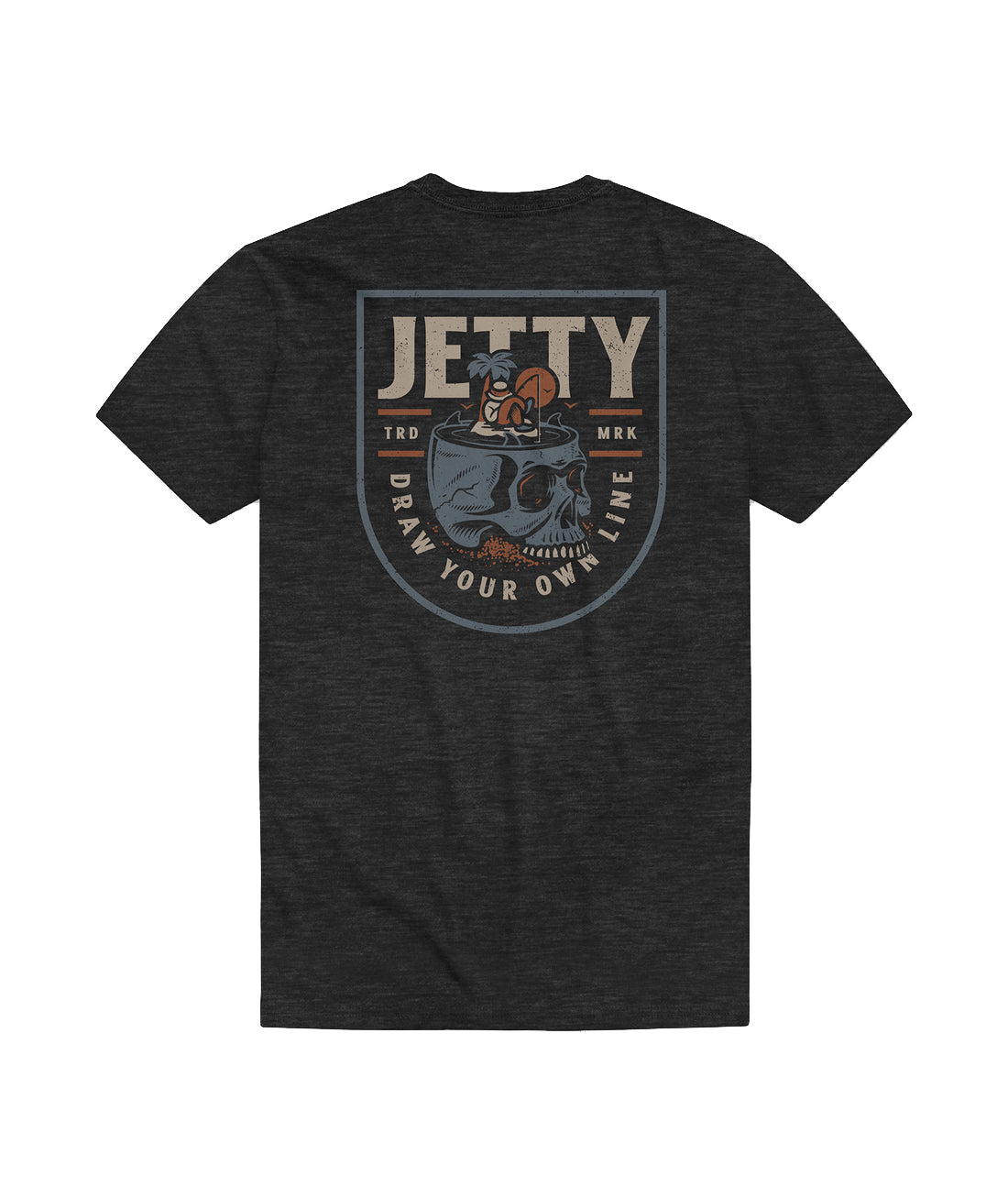 Jetty Stranded SS Tee Charcoal L