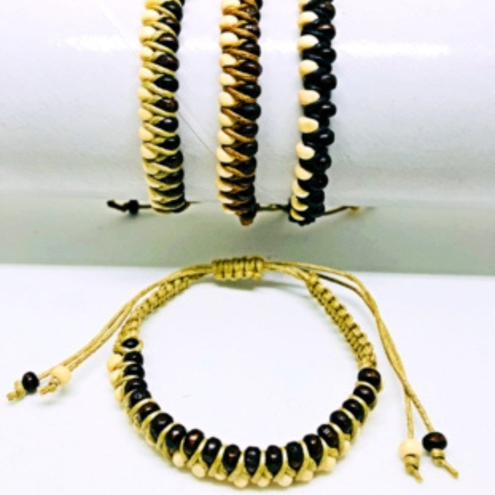 Bo Fashion Beaded Bracelet NaturalAssorted OS