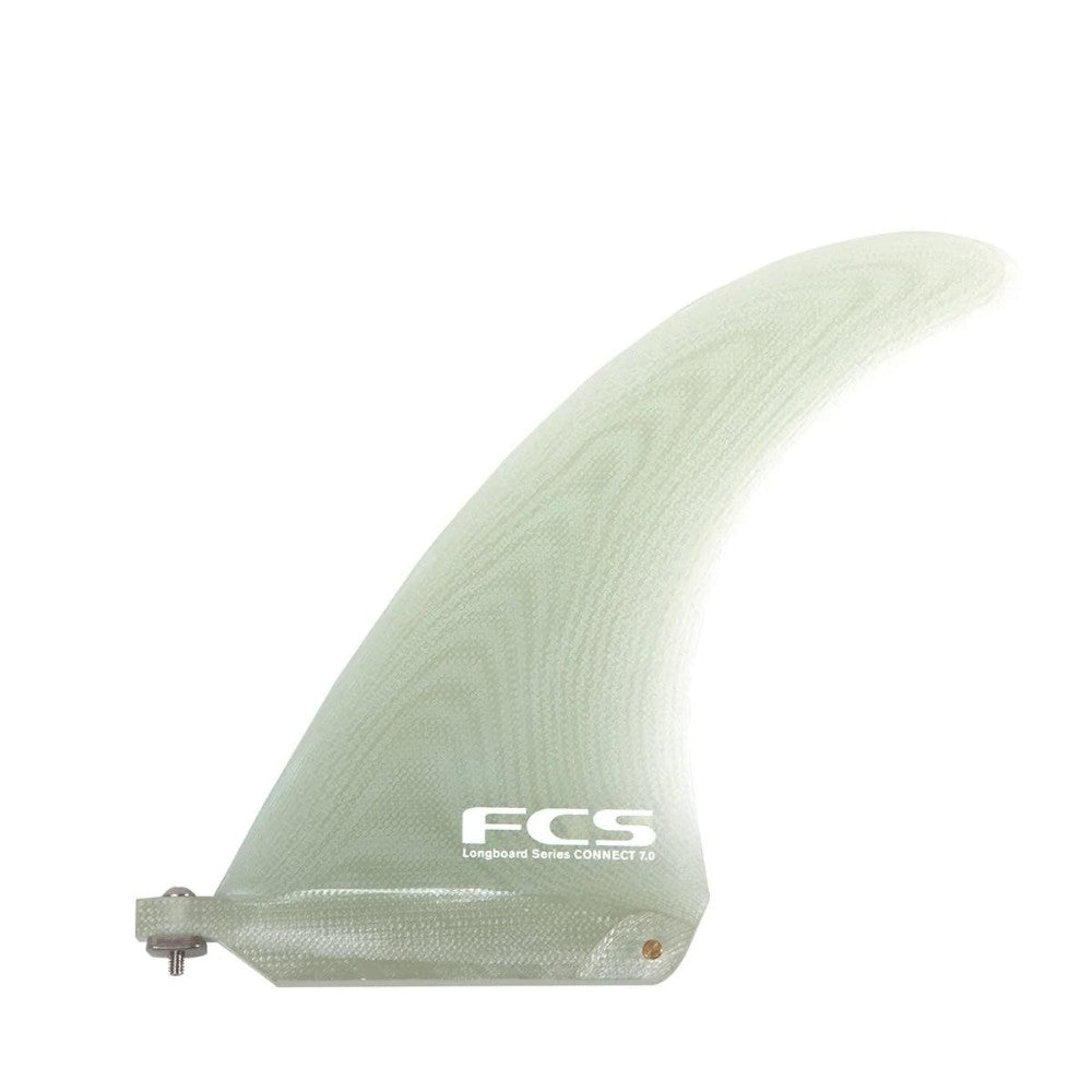 FCS Connect Screw and Plate PG Longboard Fin Clear 7in