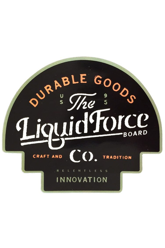 Liquid Force Durable Goods Sticker 6in